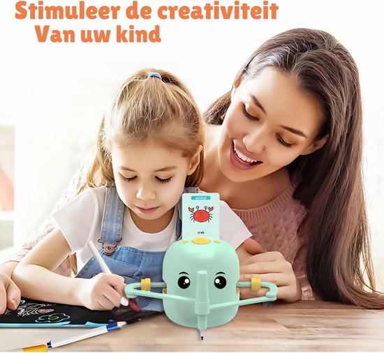 DrawMaster | Verbetert de tekenvaardigheid van een kind | Educatief speelgoed incl. 100 tekenkaarten