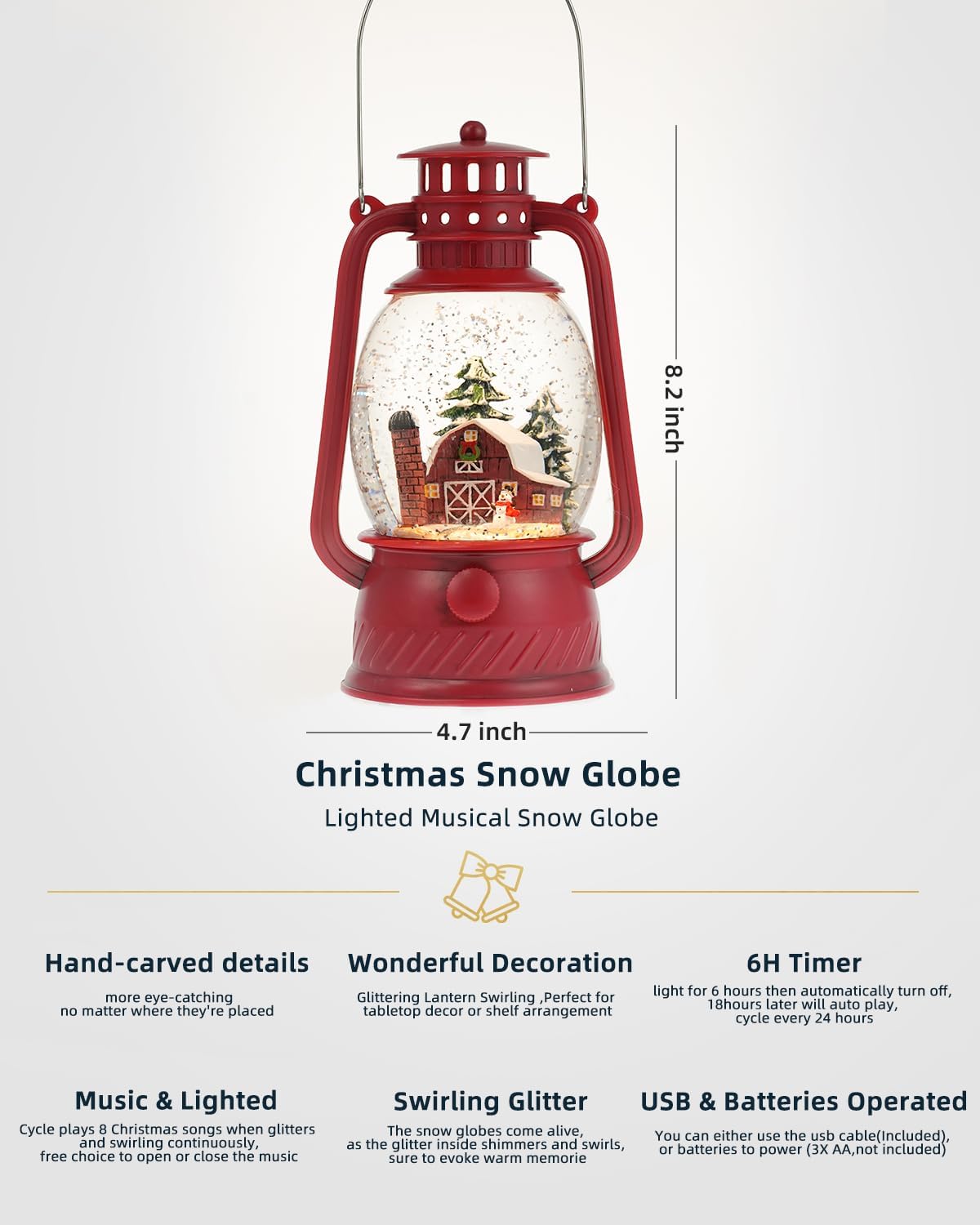 Herfstglans Decoratieve Lamp met Pompoenen – Warm LED-Licht en 6-Uur Timer