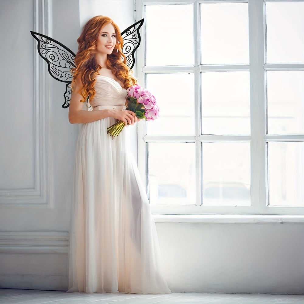 Meisjes Magische Halloween Fee Kostuum Set | Vleugels Toverstaf Oren