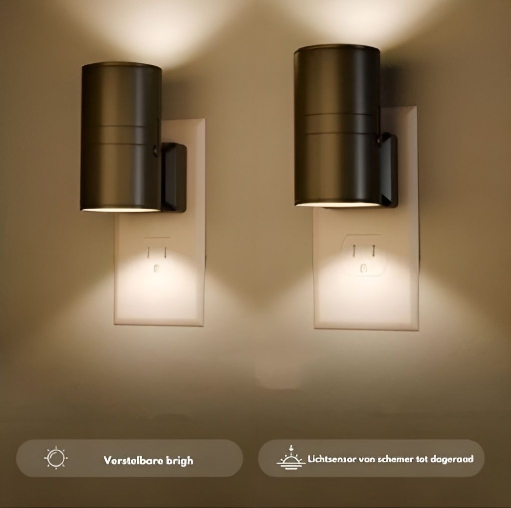 SoftGlow Wandlamp | Instelbaar dimlicht en met sensor