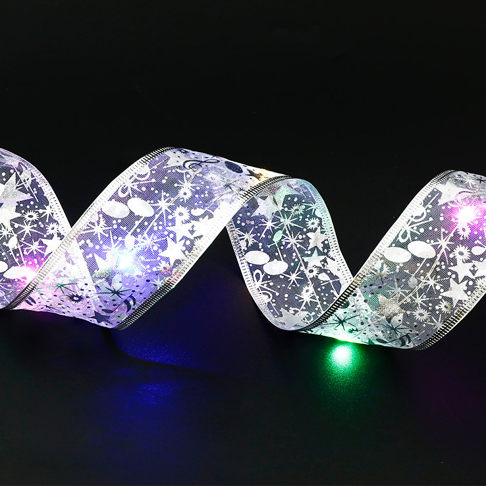 Decoratief Band met Kleurrijke LED-Verlichting – 5cm Brede Stoffen Lichtband