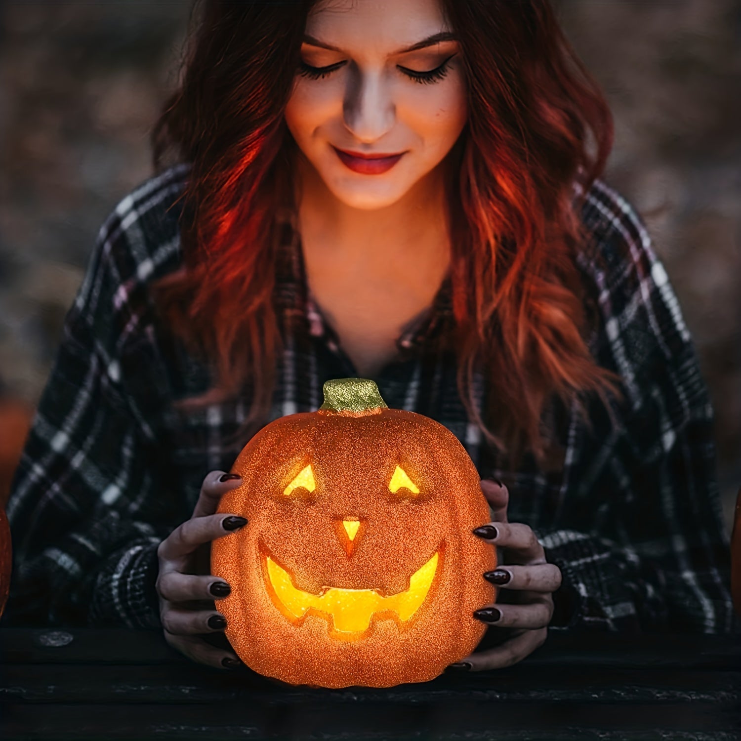 Gloeiende Lichtgevende Jack O'Lantern Halloween Decoratie | Op Batterijen