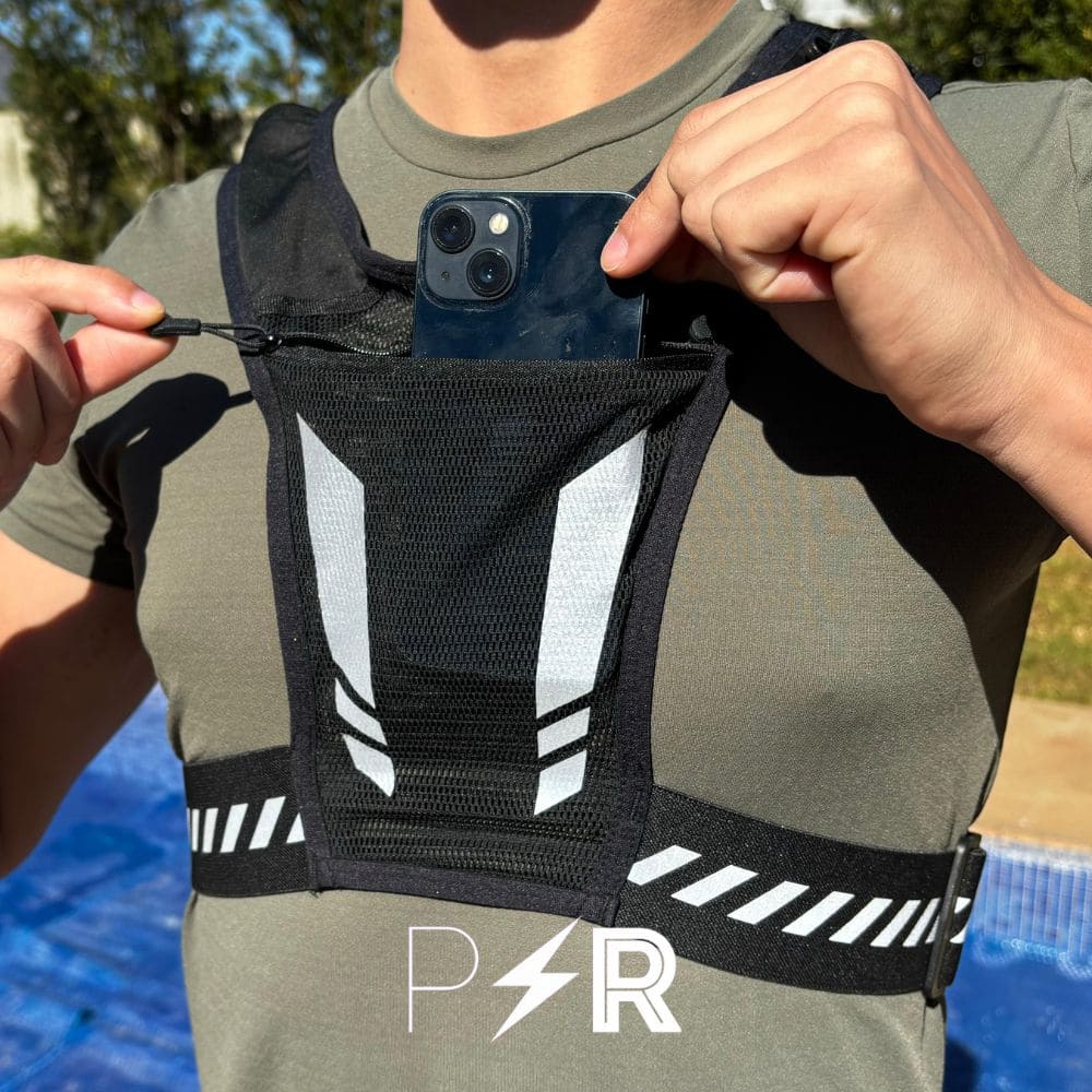 SafeRunGear | Reflecterend vest met telefoonhouder
