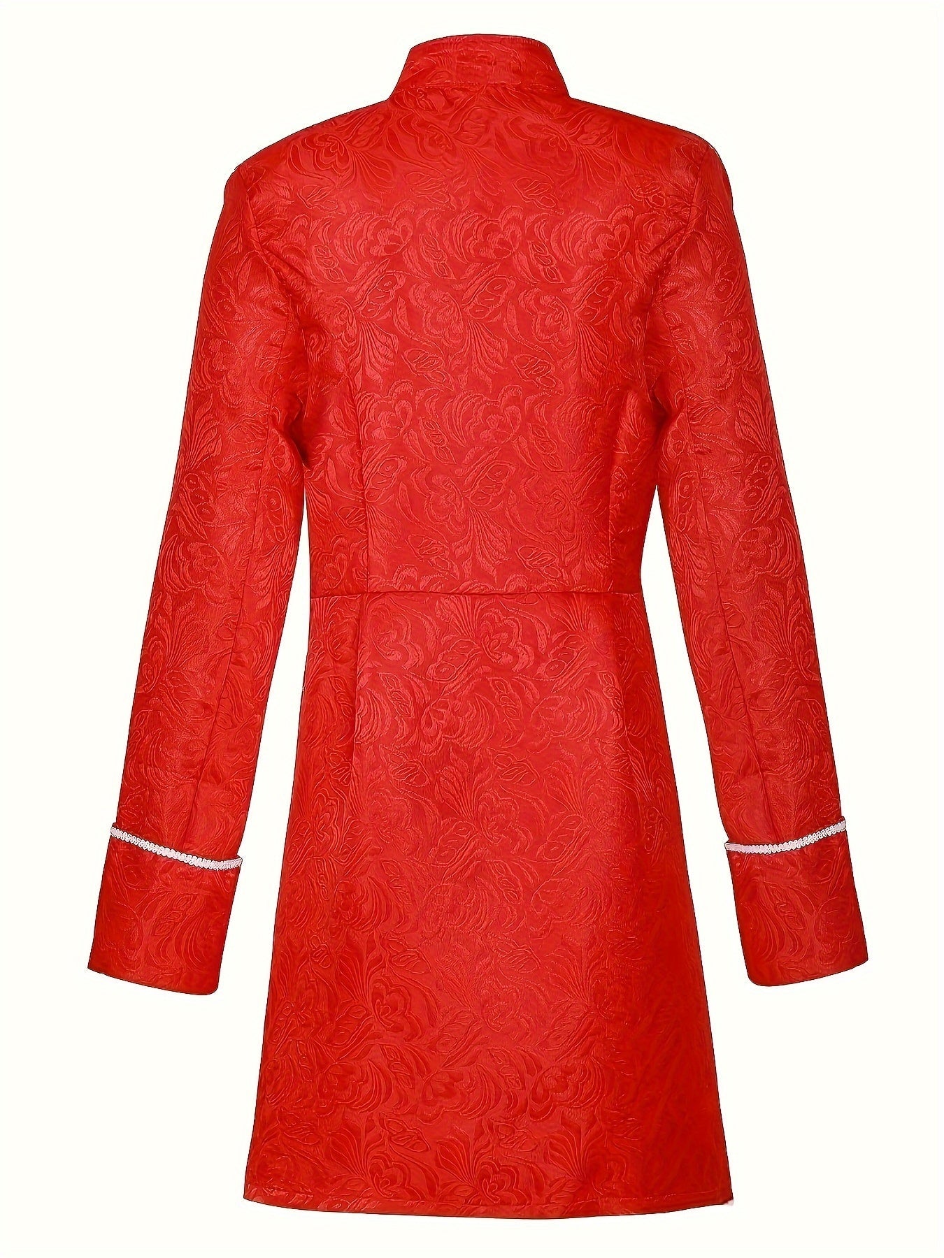 Mannen Gothic Brocade Halloween Kostuum Jas | Vintage Lange Mouwen