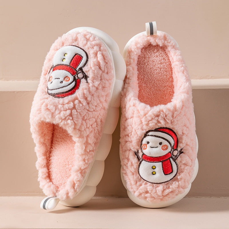 Warme Pluche Slippers met Antislipzool