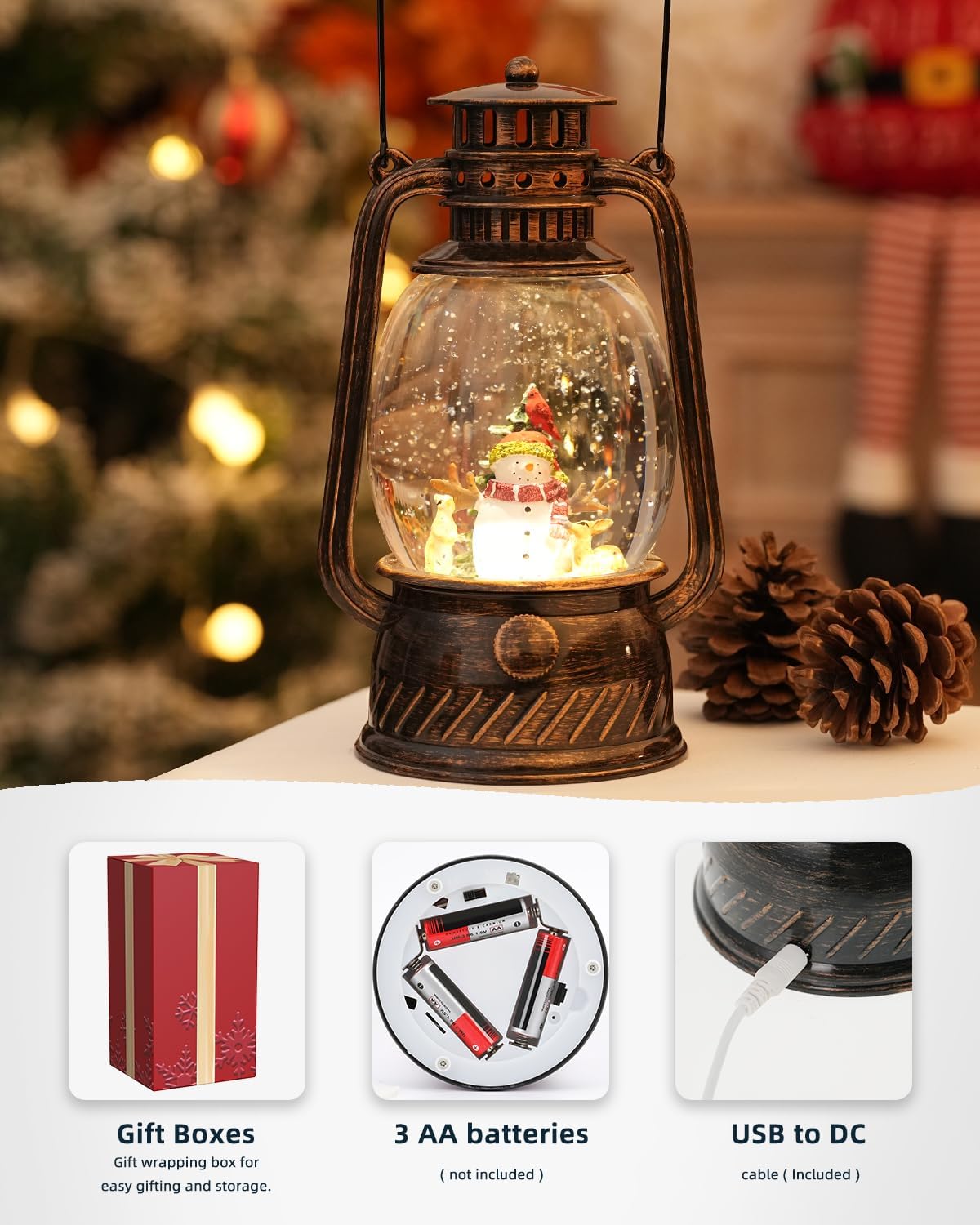 Herfstglans Decoratieve Lamp met Pompoenen – Warm LED-Licht en 6-Uur Timer