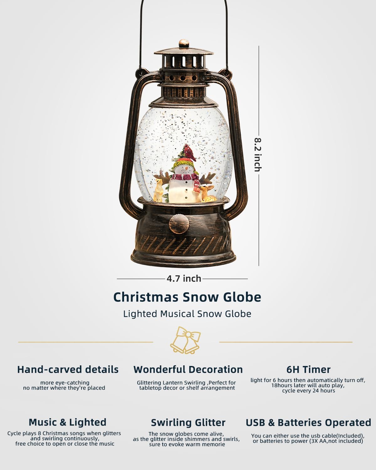 Herfstglans Decoratieve Lamp met Pompoenen – Warm LED-Licht en 6-Uur Timer