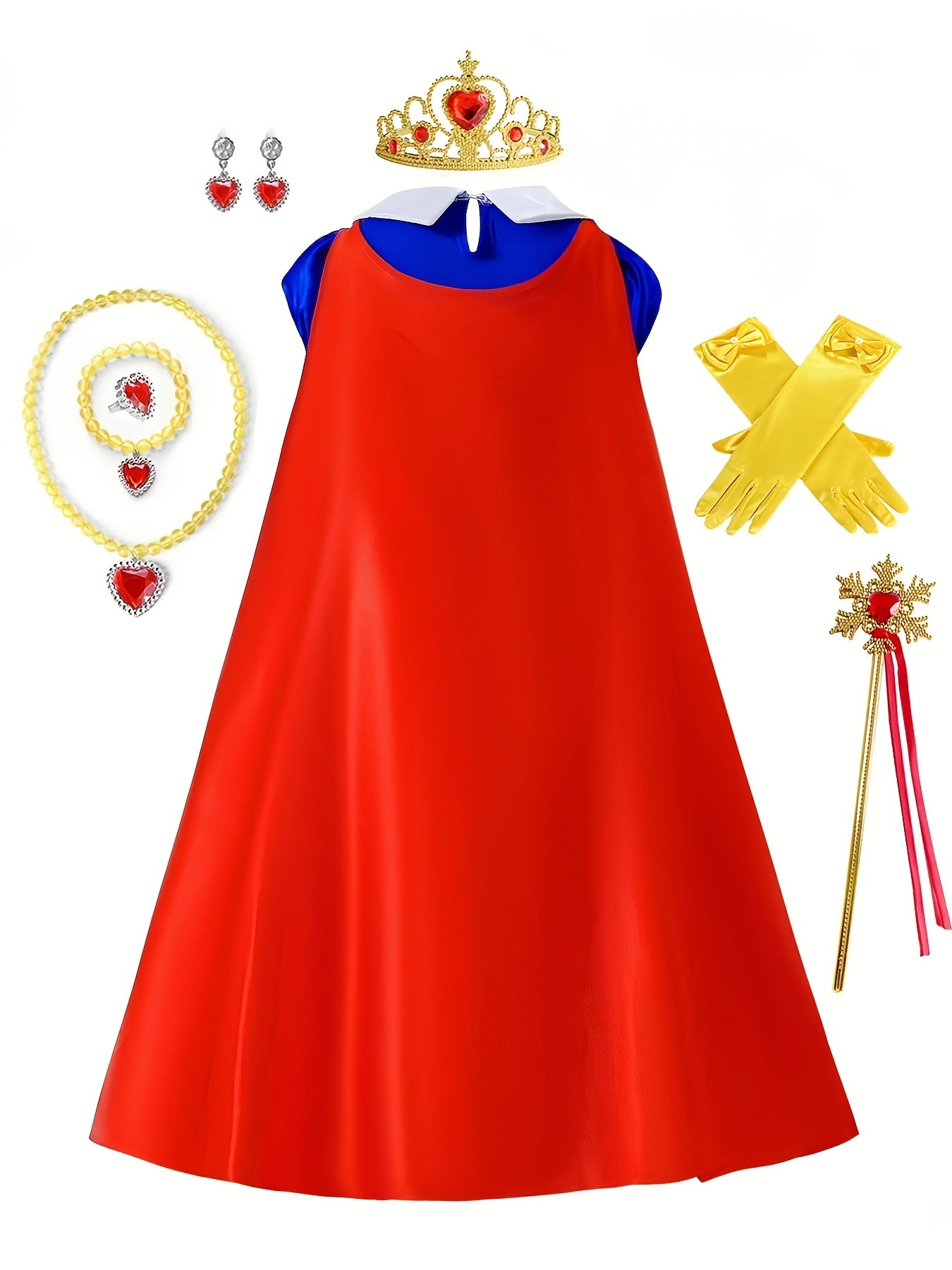 Meisjes Sprookjes Halloween Prinses Sneeuw Kostuum Jurk | Maxi