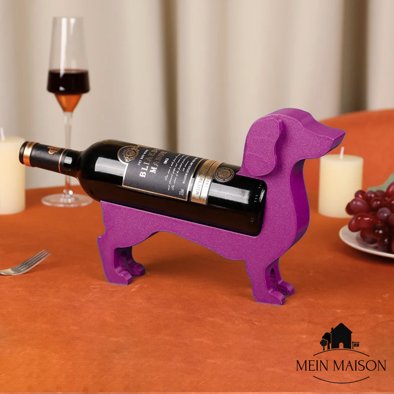 Wijnfleshouder Teckel CorkHound | Origineel Design | Stevig & Decoratief | Voor 375β500 ml