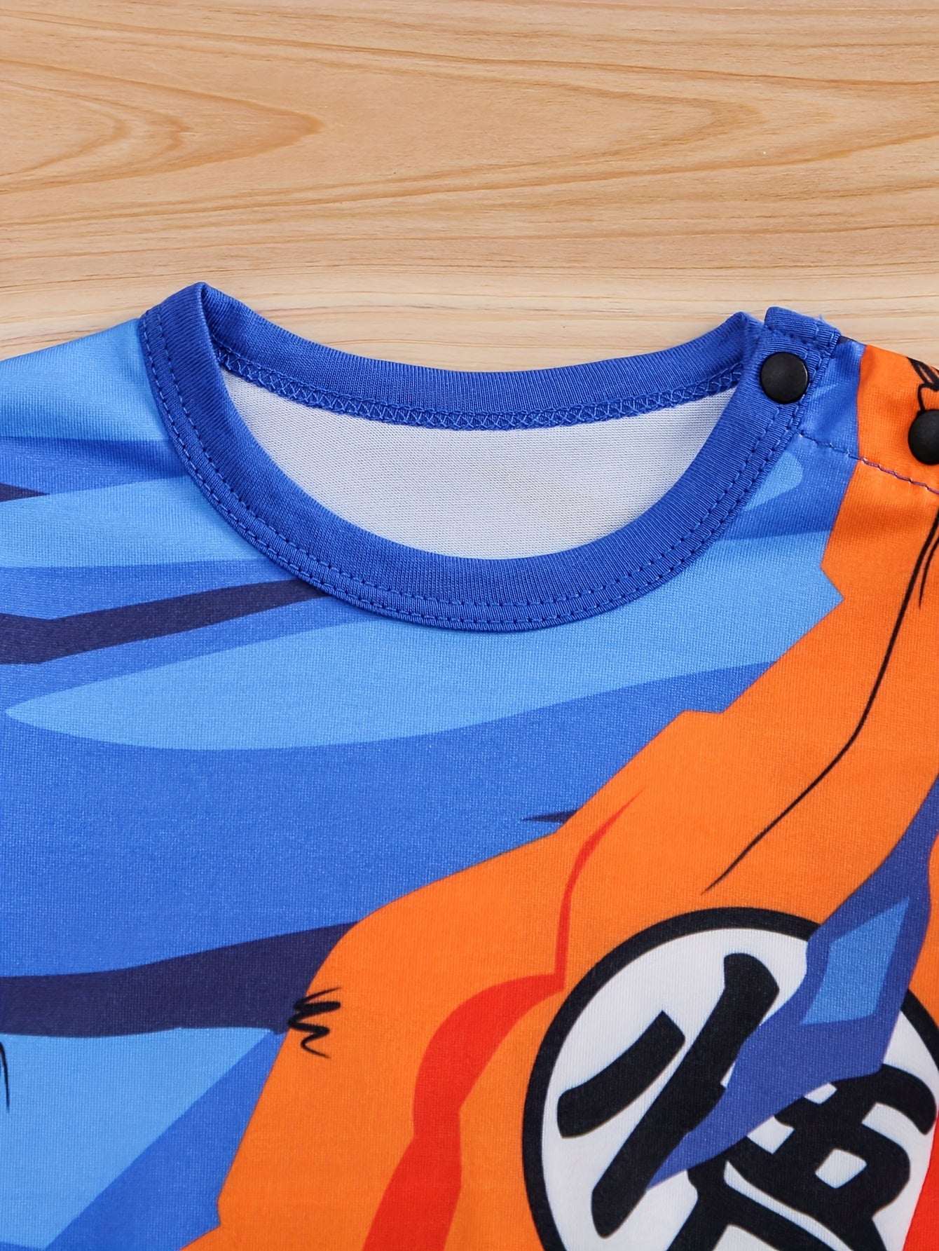 Baby Korte Mouwen Halloween Anime Kostuum Romper | Drukknoop Sluiting