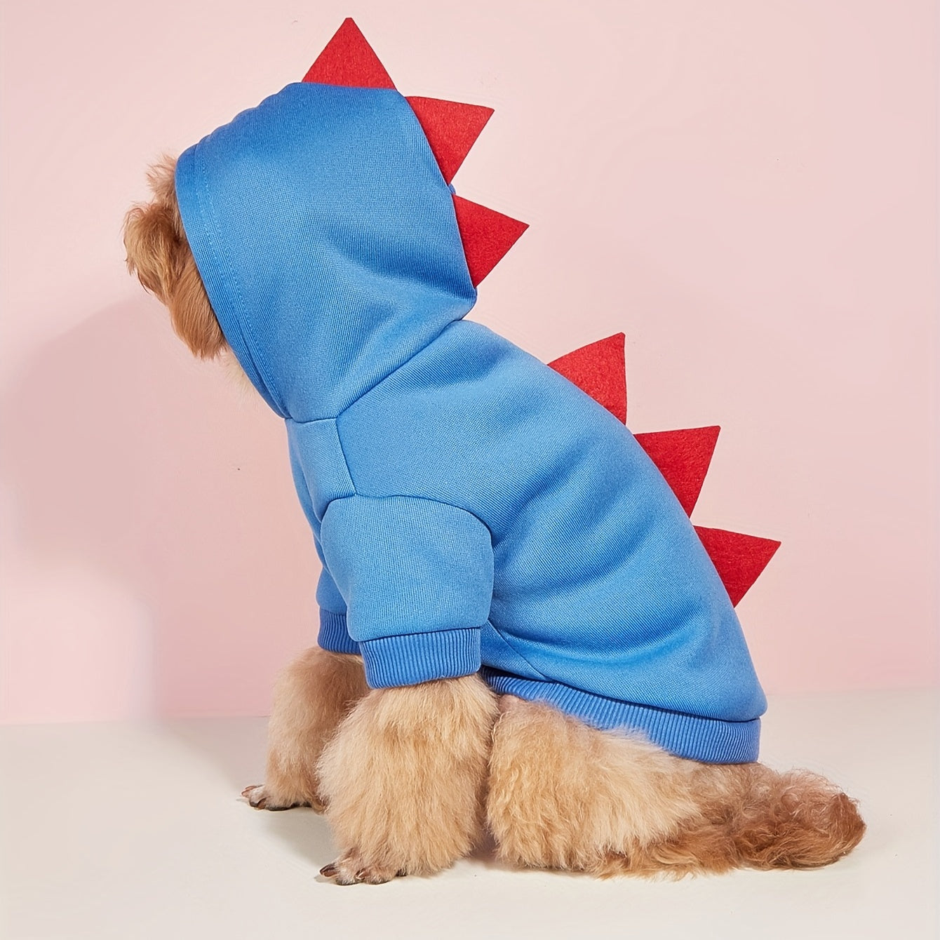 Hond Halloween Kostuum Fleece Dinosaurus Hoodie | Huisdier Outfit Warm