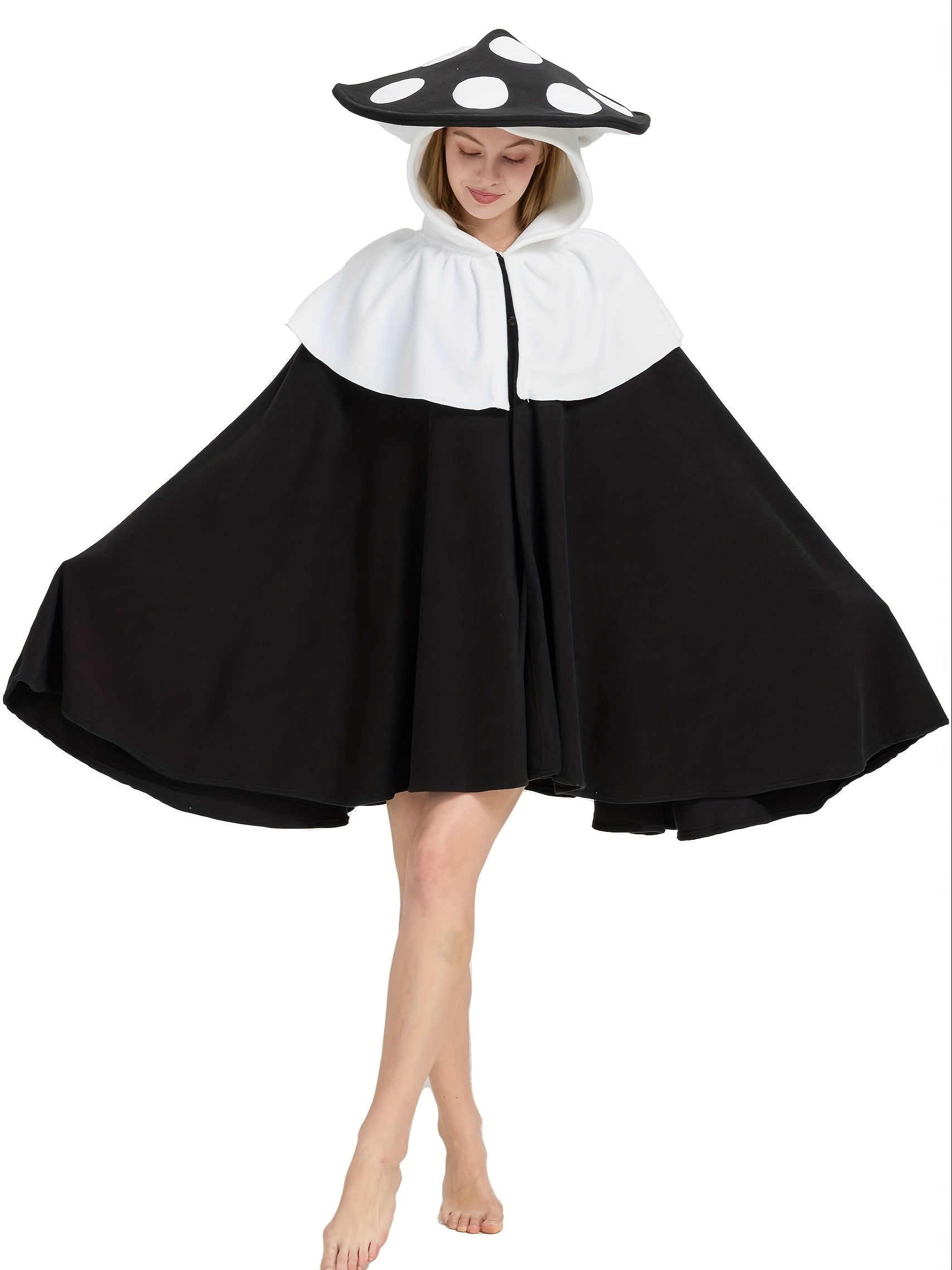 Vrouwen Fantasy Oversized Paddenstoel Halloween Kostuum Cape | Kapmantel