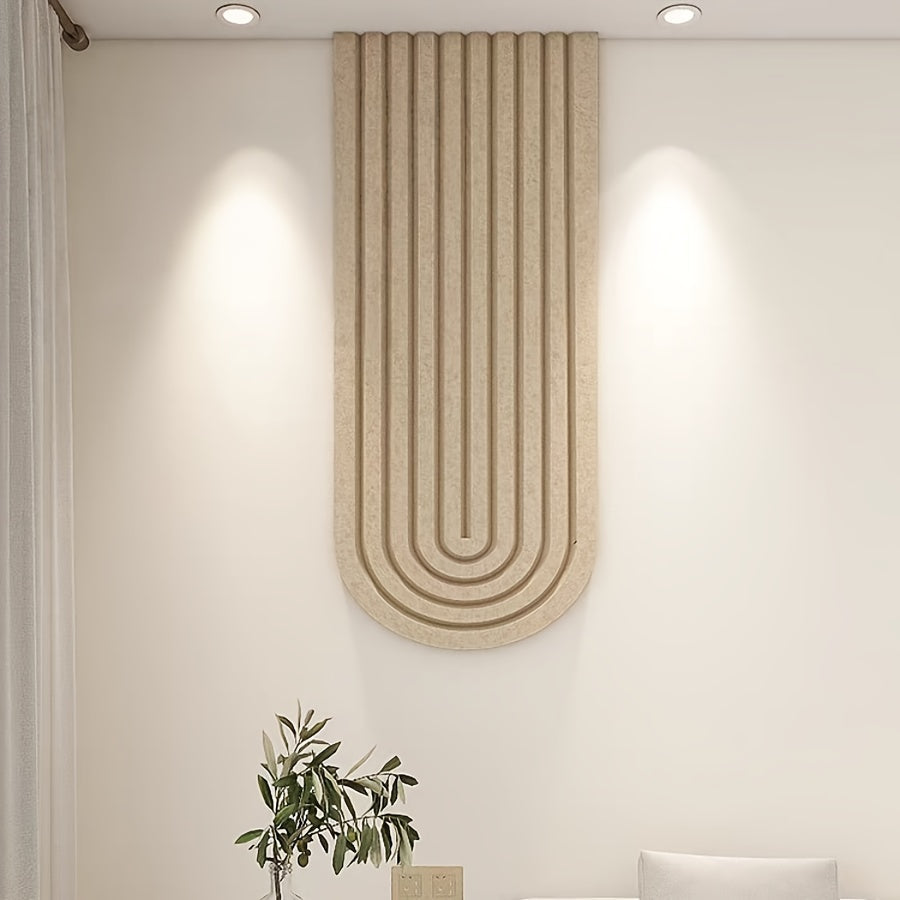 Gebogen Vilt Prikbord – Grote Zelfklevende Wanddecoratie van Polyester Vilt