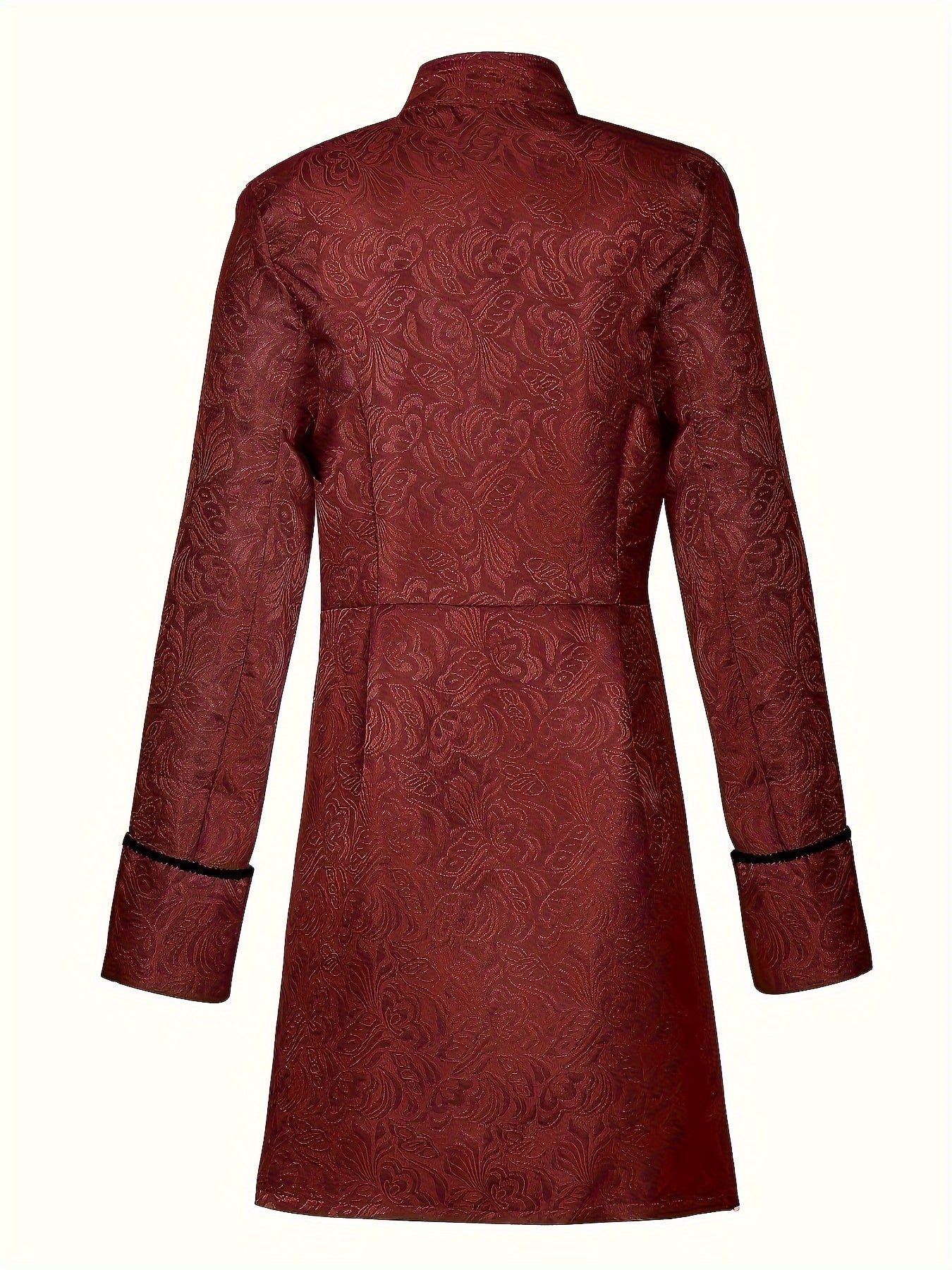 Mannen Gothic Brocade Halloween Kostuum Jas | Vintage Lange Mouwen