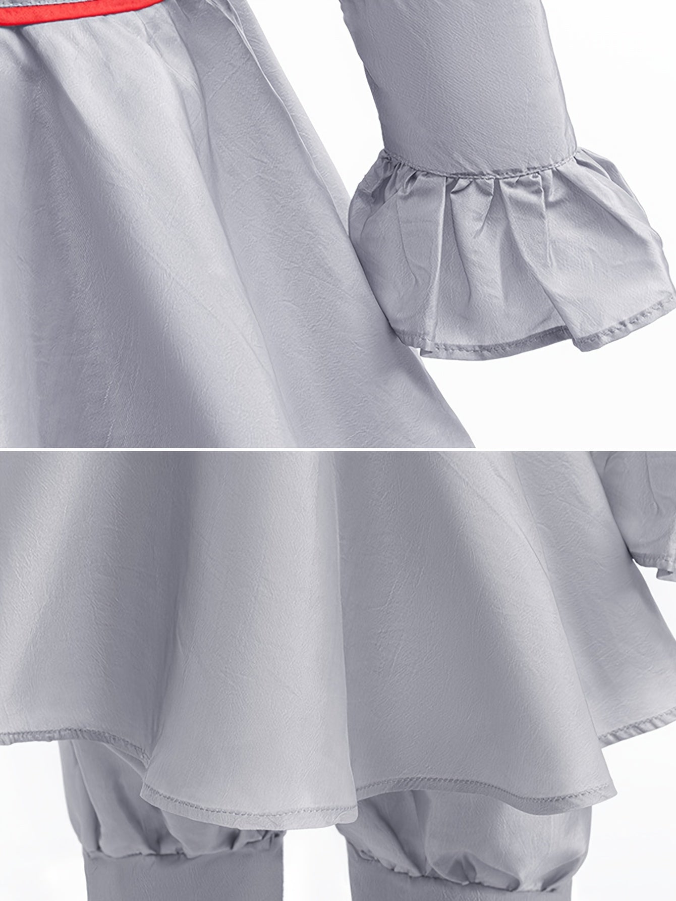 Eng Scary Lange Mouwen Halloween Clown Kostuum Set | Jumpsuit Handschoenen