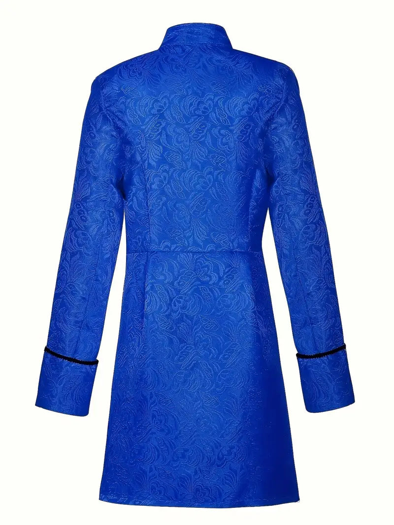 Mannen Gothic Brocade Halloween Kostuum Jas | Vintage Lange Mouwen