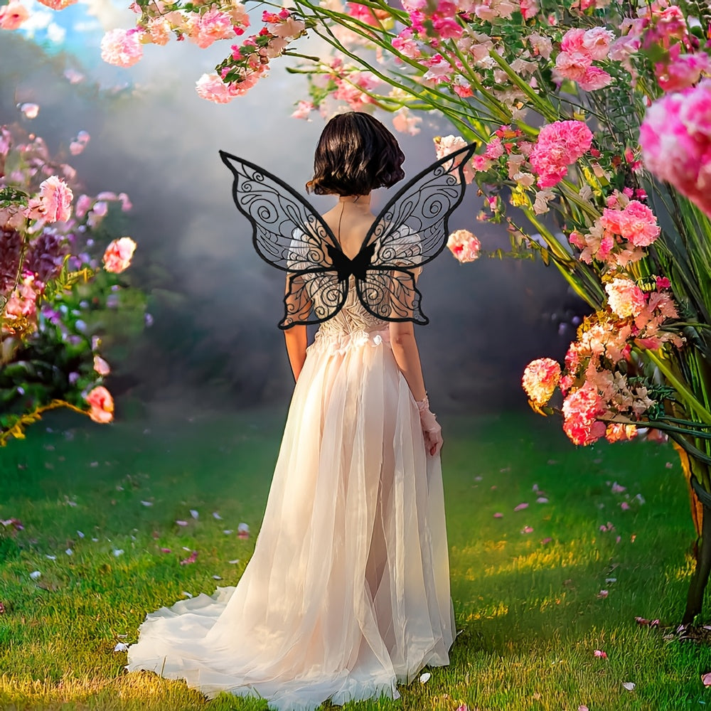 Meisjes Magische Halloween Fee Kostuum Set | Vleugels Toverstaf Oren