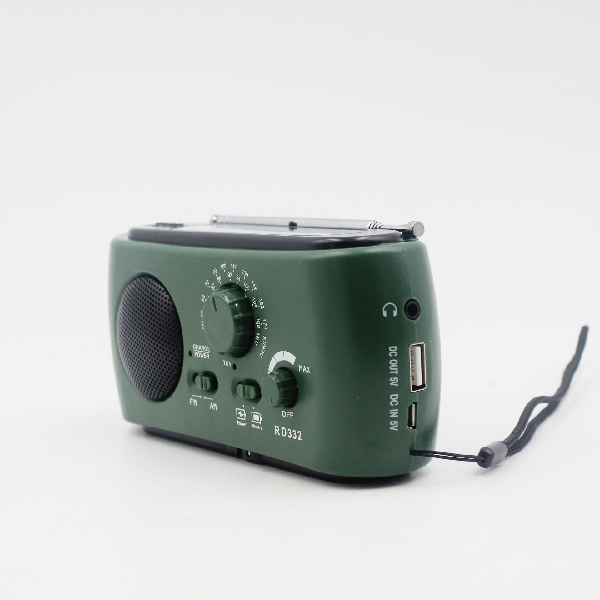 Draagbare Noodradio met AM/FM/NOAA, USB-lader, LED-zaklamp, Waterbestendig voor Kamperen en Buitenactiviteiten