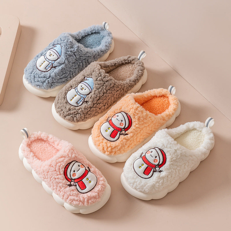 Warme Pluche Slippers met Antislipzool