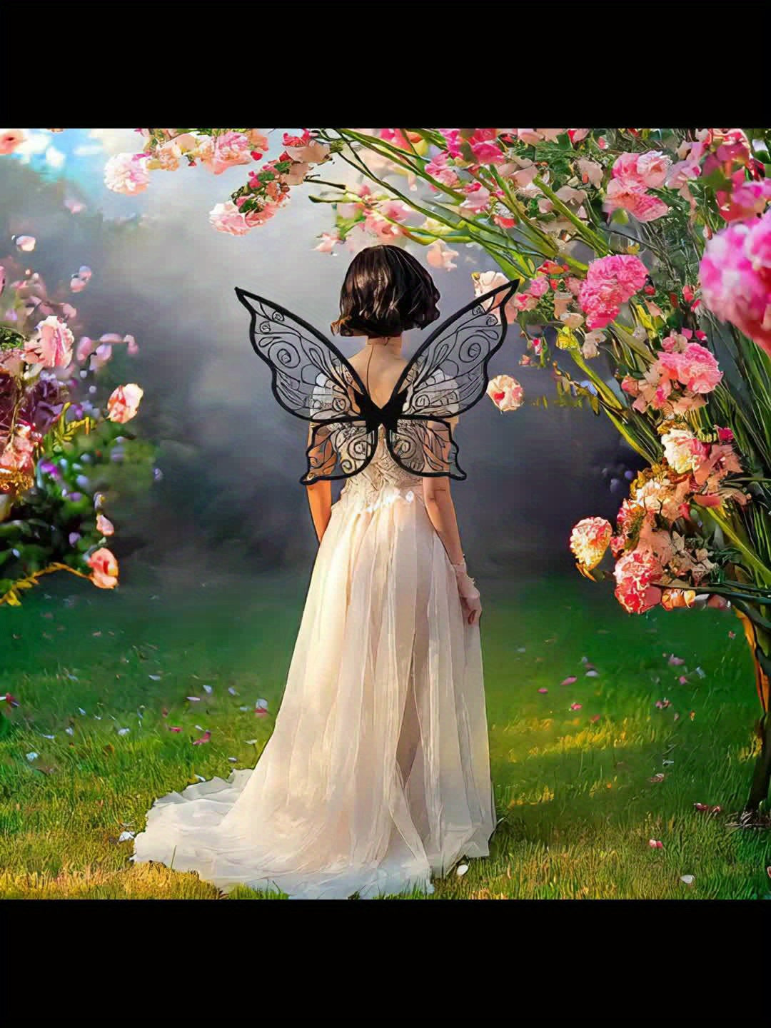 Meisjes Magische Halloween Fee Kostuum Set | Vleugels Toverstaf Oren