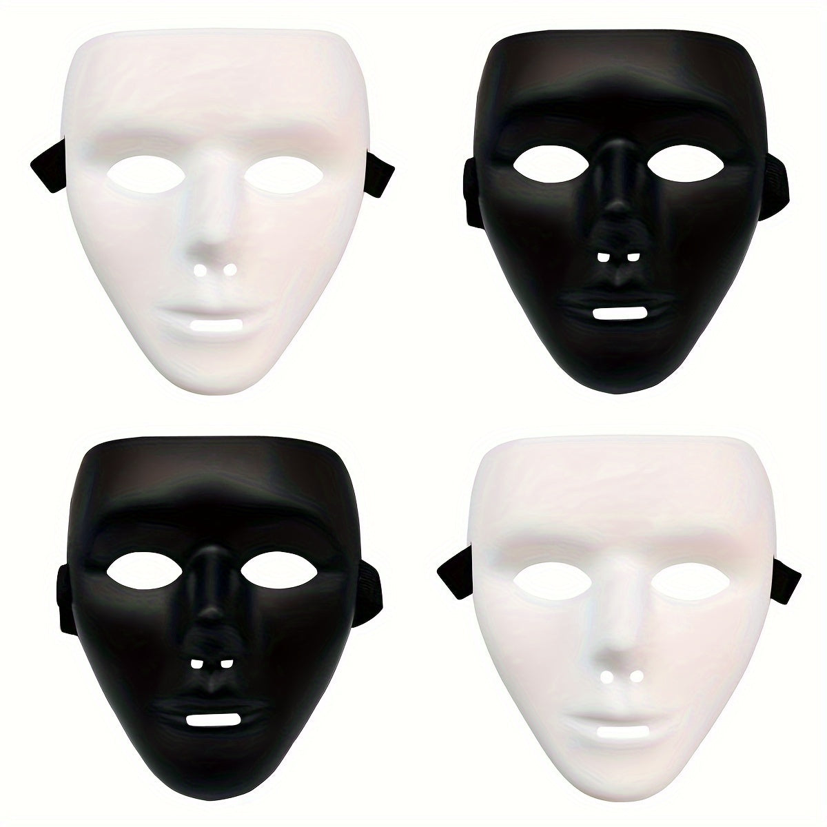 Heren Volledige Gezicht Plastic Halloween Masker | Anonieme Cosplay