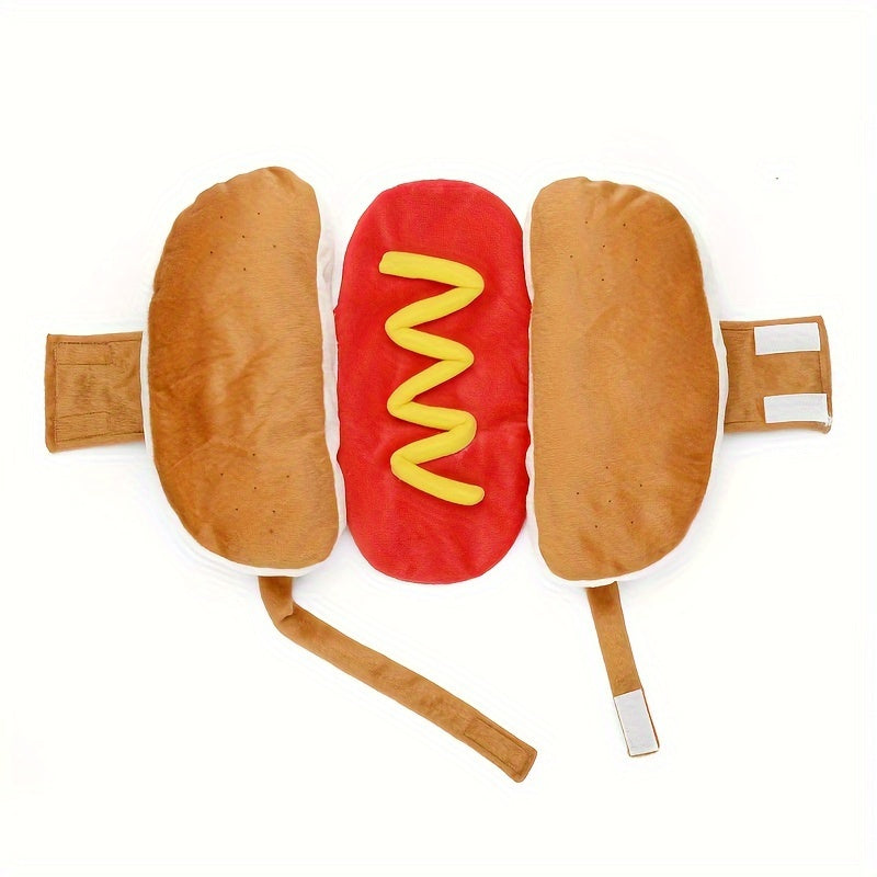 Grappige Pluche Hond Halloween Kostuum | Hotdog Ontwerp