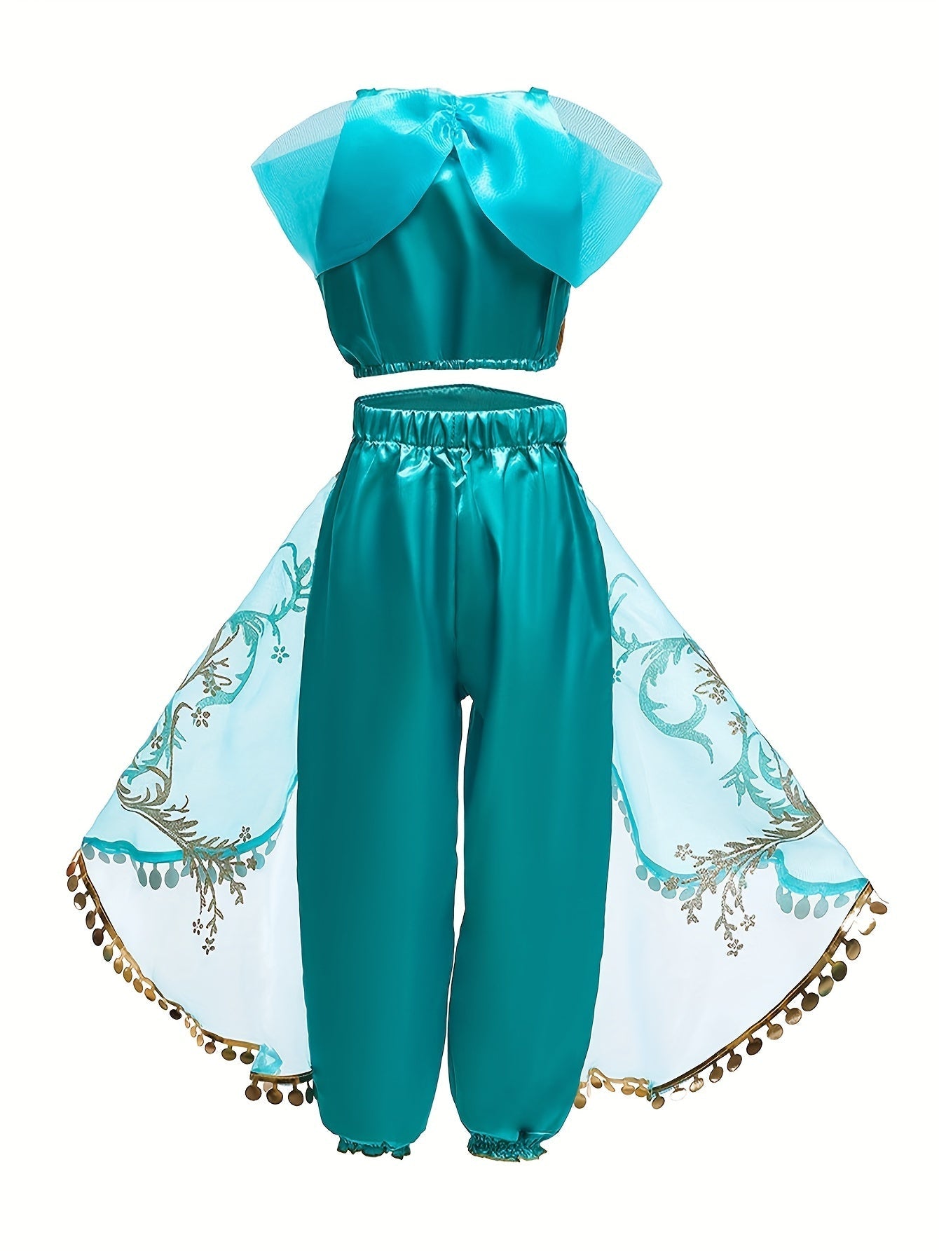 Dames Pailletten Fancy Halloween Kostuum Set | Mesh Versierd