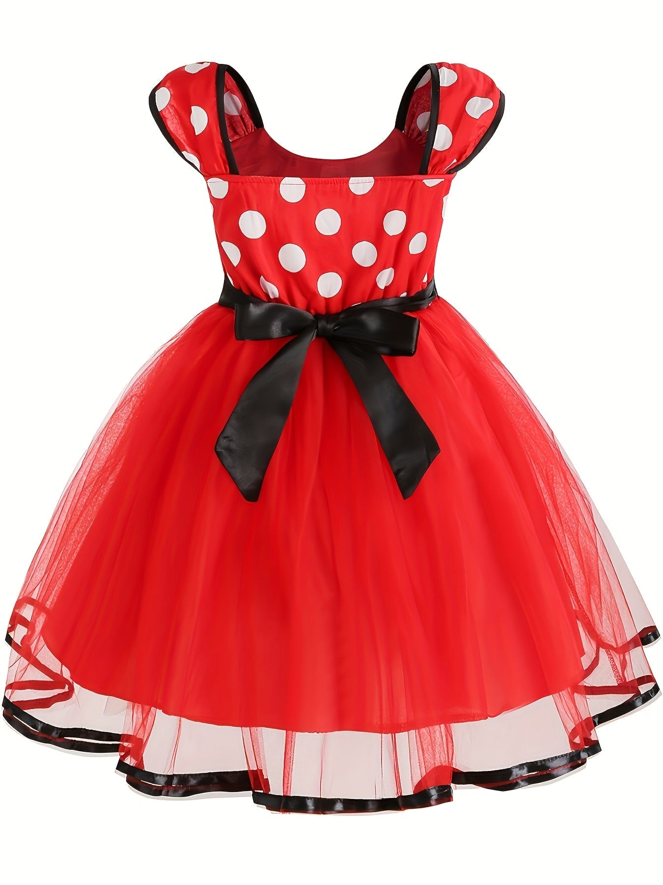 Meisjes Tulle Halloween Muis Kostuum Jurk | Polka Dot Mini