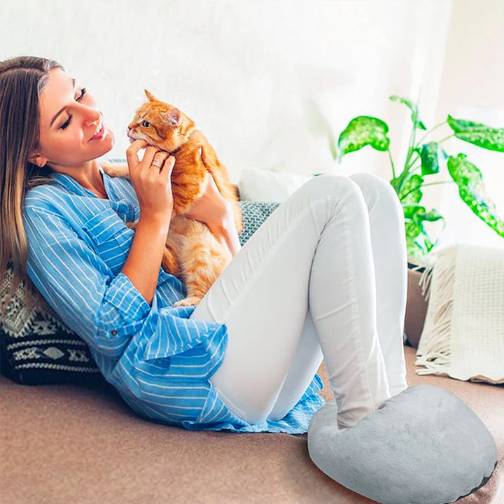 WarmNest XL Elektrische Voetverwarmer – Pluche Comfort & Instelbare Warmte