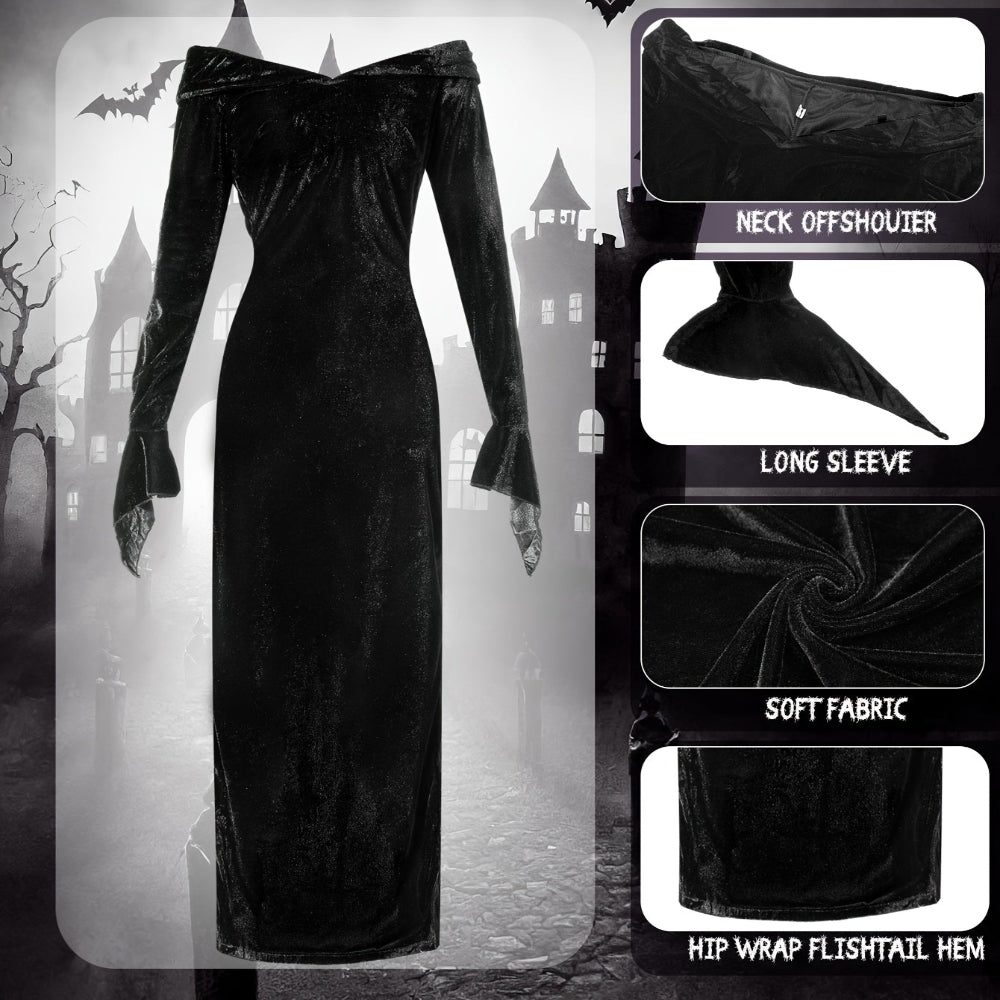 Addams Family Kostuums Stellen Gothic Halloween Set