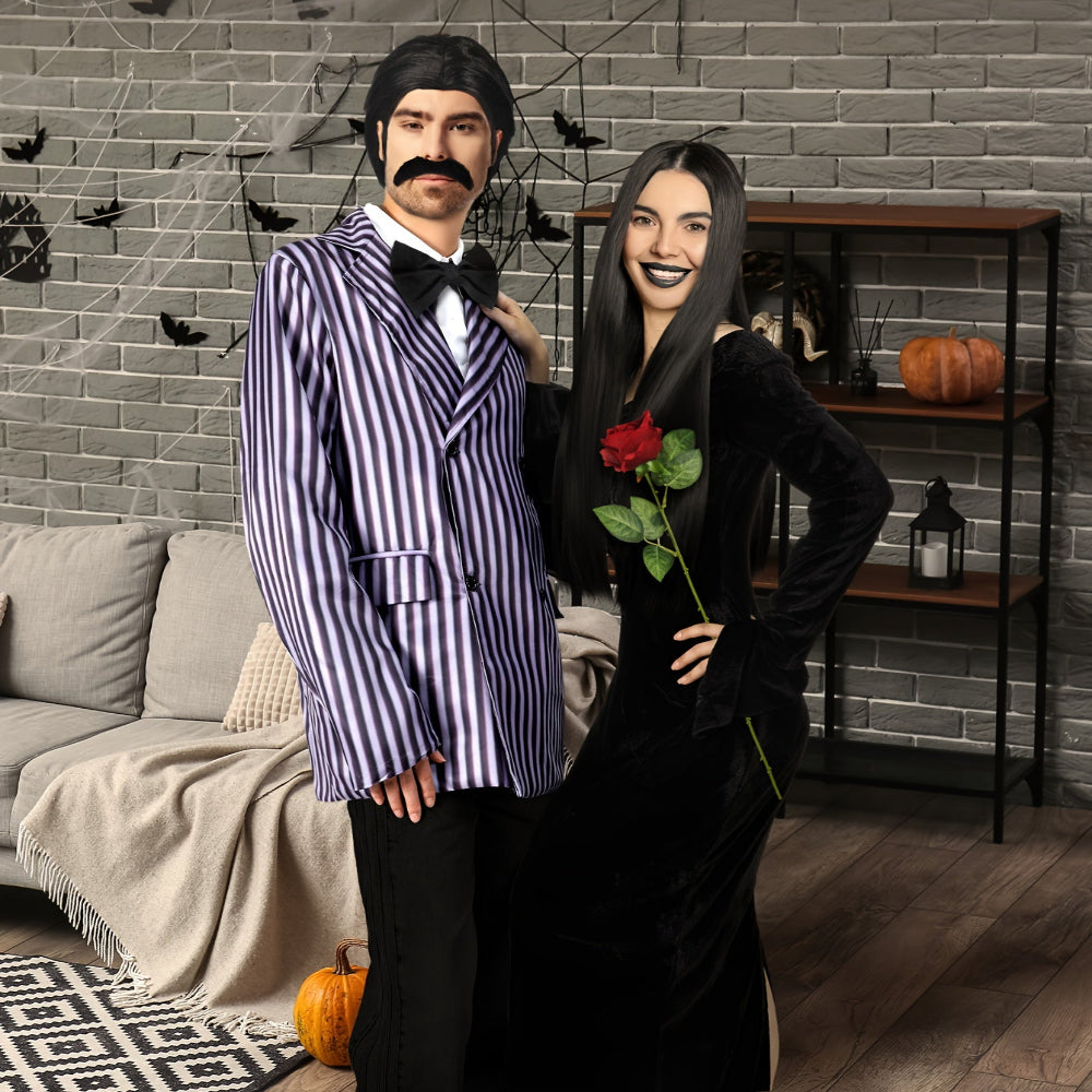 Addams Family Kostuums Stellen Gothic Halloween Set