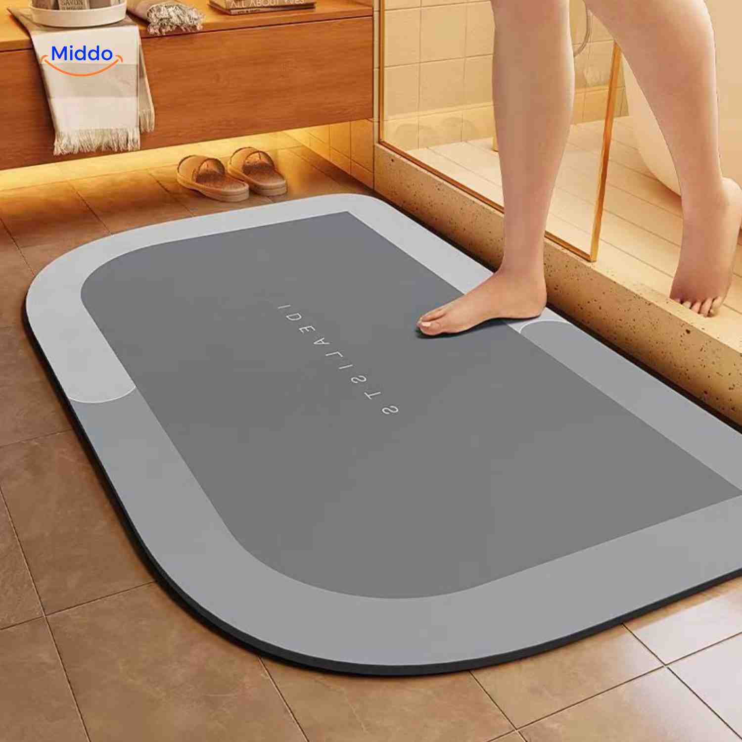 AquaSafe Badmat | Sneldrogend, antislip en waterabsorberend