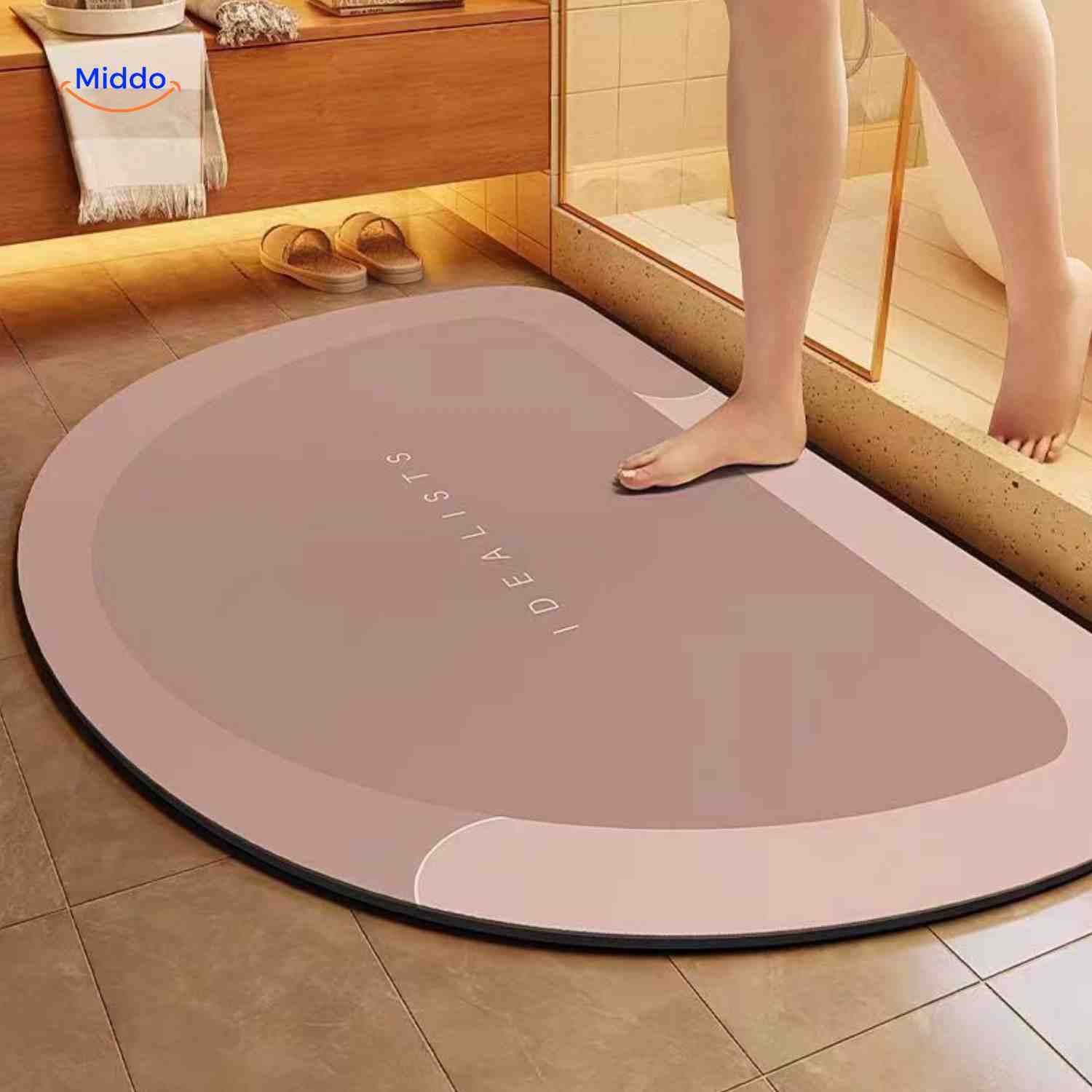 AquaSafe Badmat | Sneldrogend, antislip en waterabsorberend