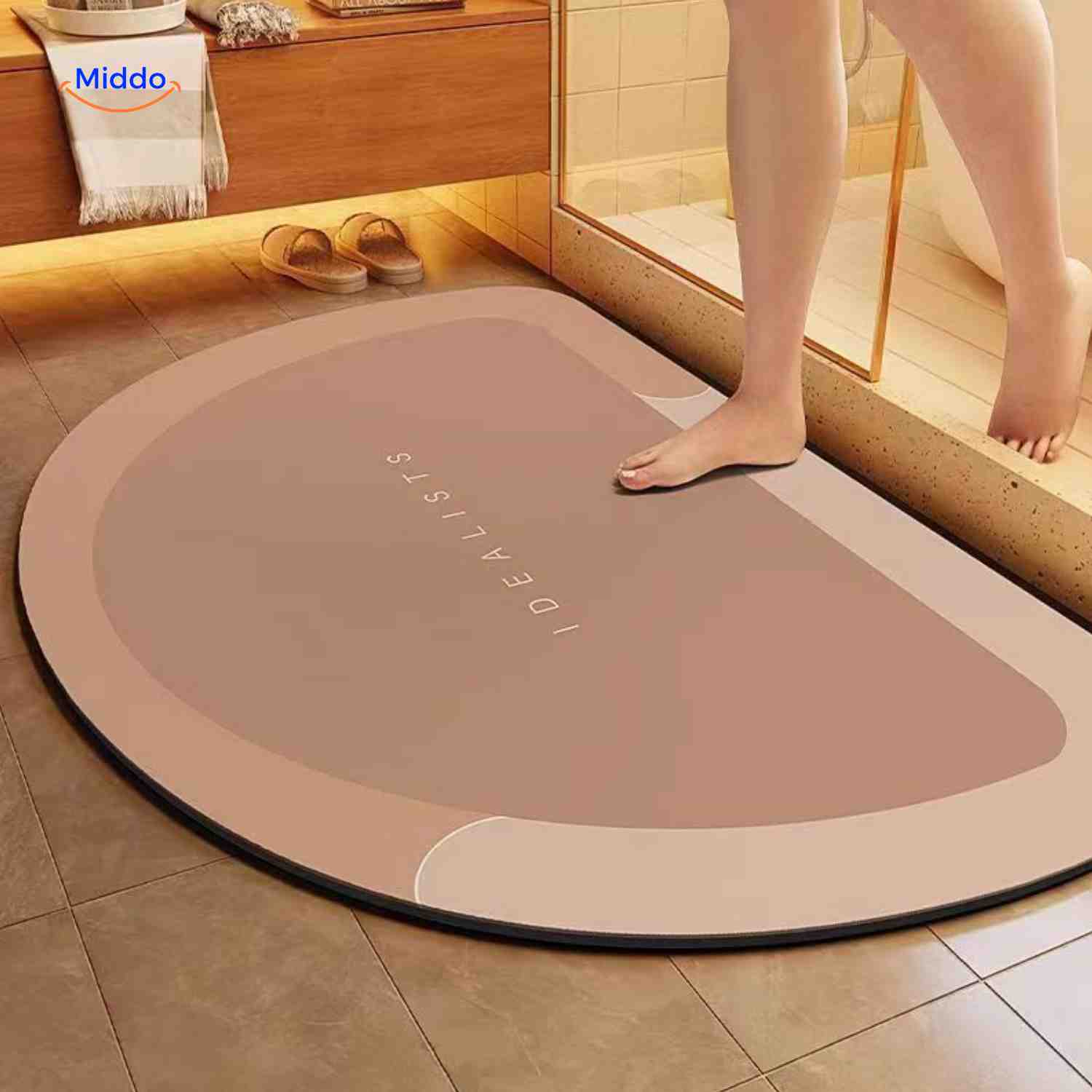 AquaSafe Badmat | Sneldrogend, antislip en waterabsorberend