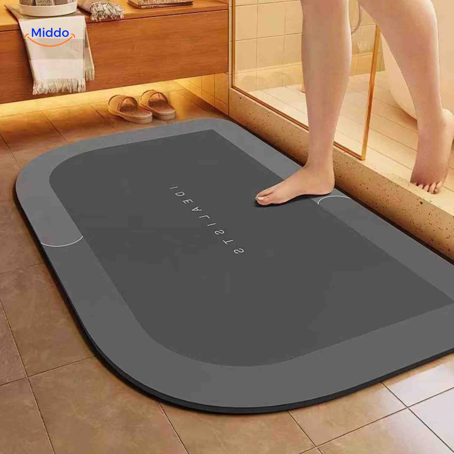 AquaSafe Badmat | Sneldrogend, antislip en waterabsorberend