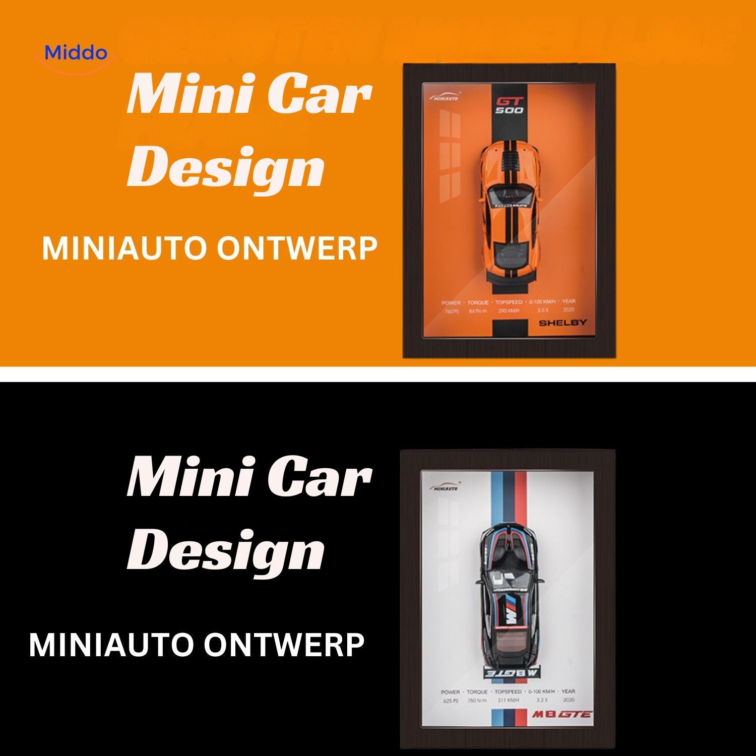 ArtistryDrive 3D Wandrahmen | Exquise Autokunst voor stijlvolle Muren