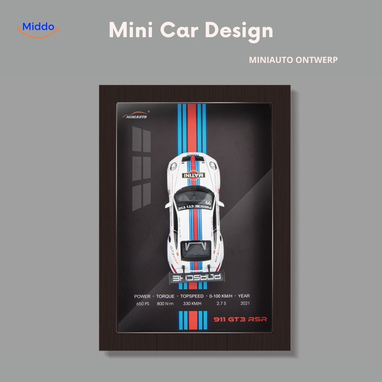 ArtistryDrive 3D Wandrahmen | Exquise Autokunst voor stijlvolle Muren