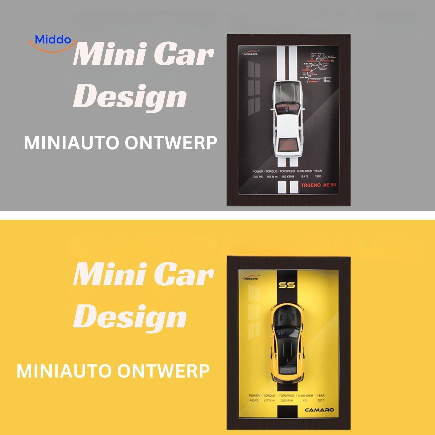 ArtistryDrive 3D Wandrahmen | Exquise Autokunst voor stijlvolle Muren