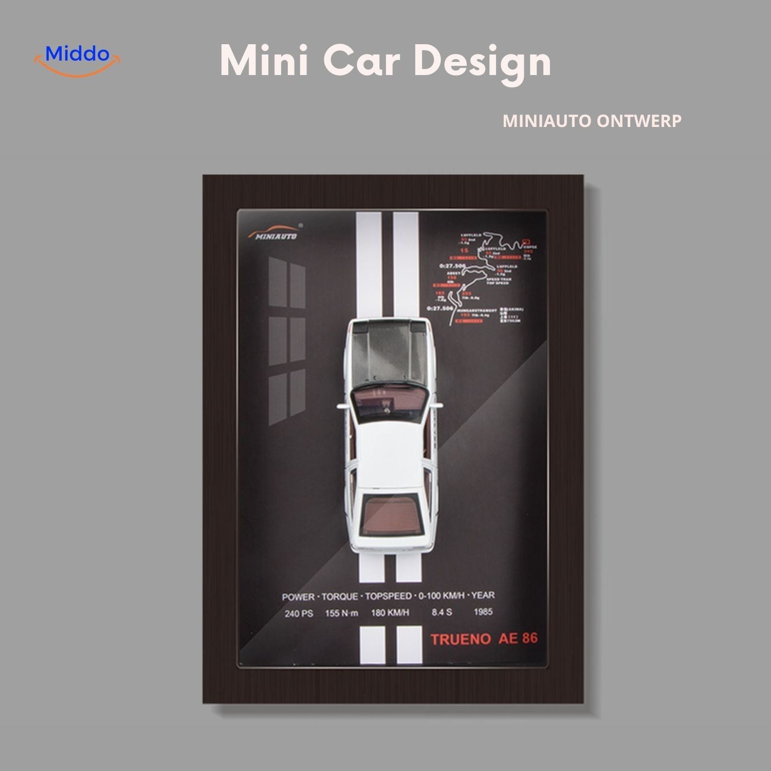 ArtistryDrive 3D Wandrahmen | Exquise Autokunst voor stijlvolle Muren