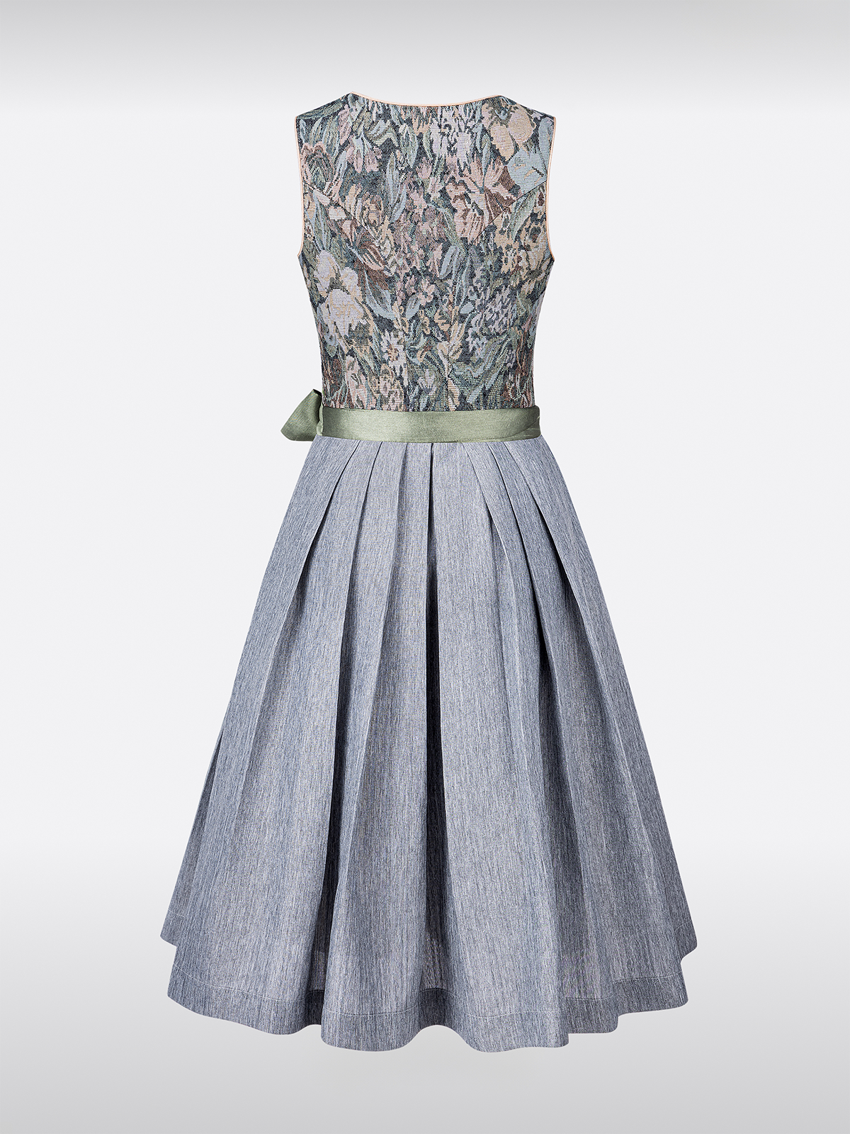 Groen Hart-Uitsnede Hart-Uitsnede met Bloemenpatroon Dirndl