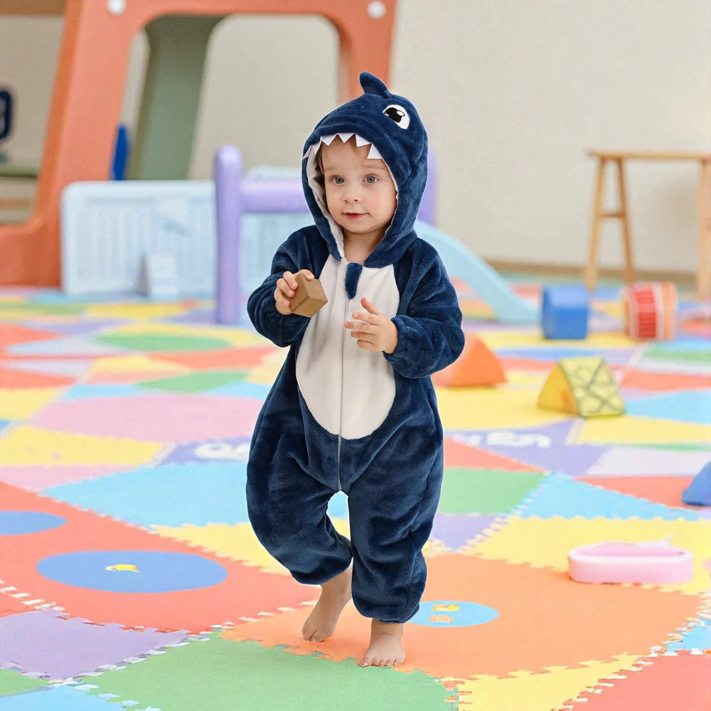 Baby Shark Jumpsuit Halloween Baby Haai Kostuum
