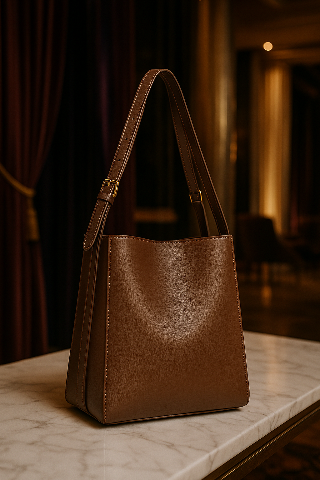 Dames Schoudertas Zwart One Size Vegan Leer