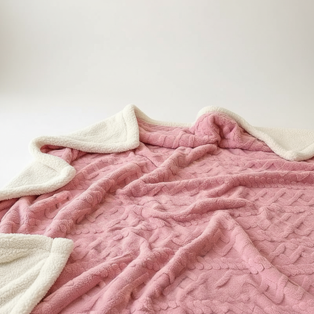 WarmThuis Winterdeken – Luxe Lamswol Fleece Deken met Dubbelzijdig Ontwerp