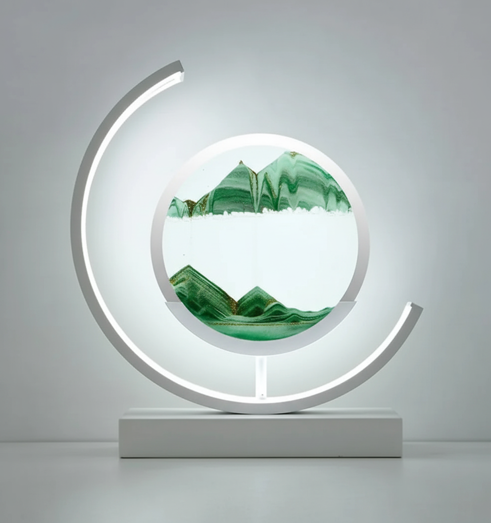 DuneGlow Tafellamp – Handgemaakte Stimmingslamp met Rustgevend Licht en Modern Design