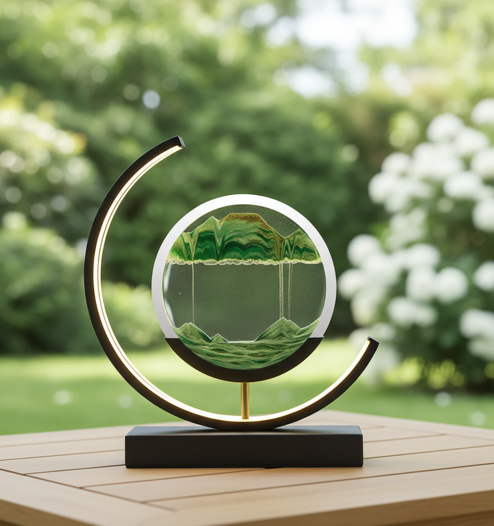 DuneGlow Tafellamp – Handgemaakte Stimmingslamp met Rustgevend Licht en Modern Design