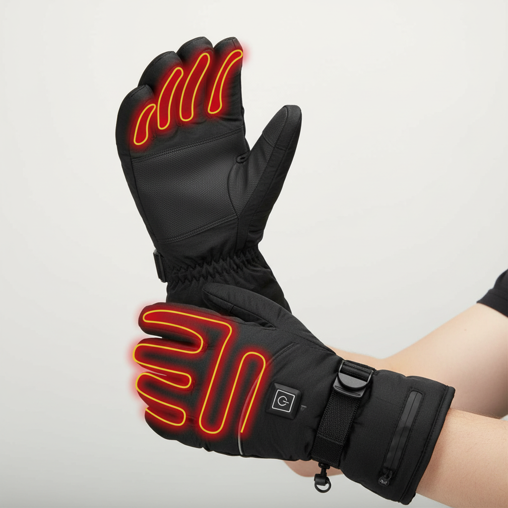 ThermoGrip Verwarmde Handschoenen – Waterdichte Unisex-handschoenen met 3 verwarmingsniveaus en touchscreenfunctie