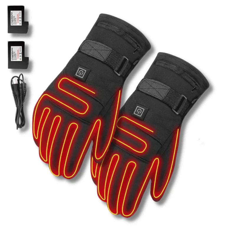 ThermoGrip Verwarmde Handschoenen – Waterdichte Unisex-handschoenen met 3 verwarmingsniveaus en touchscreenfunctie