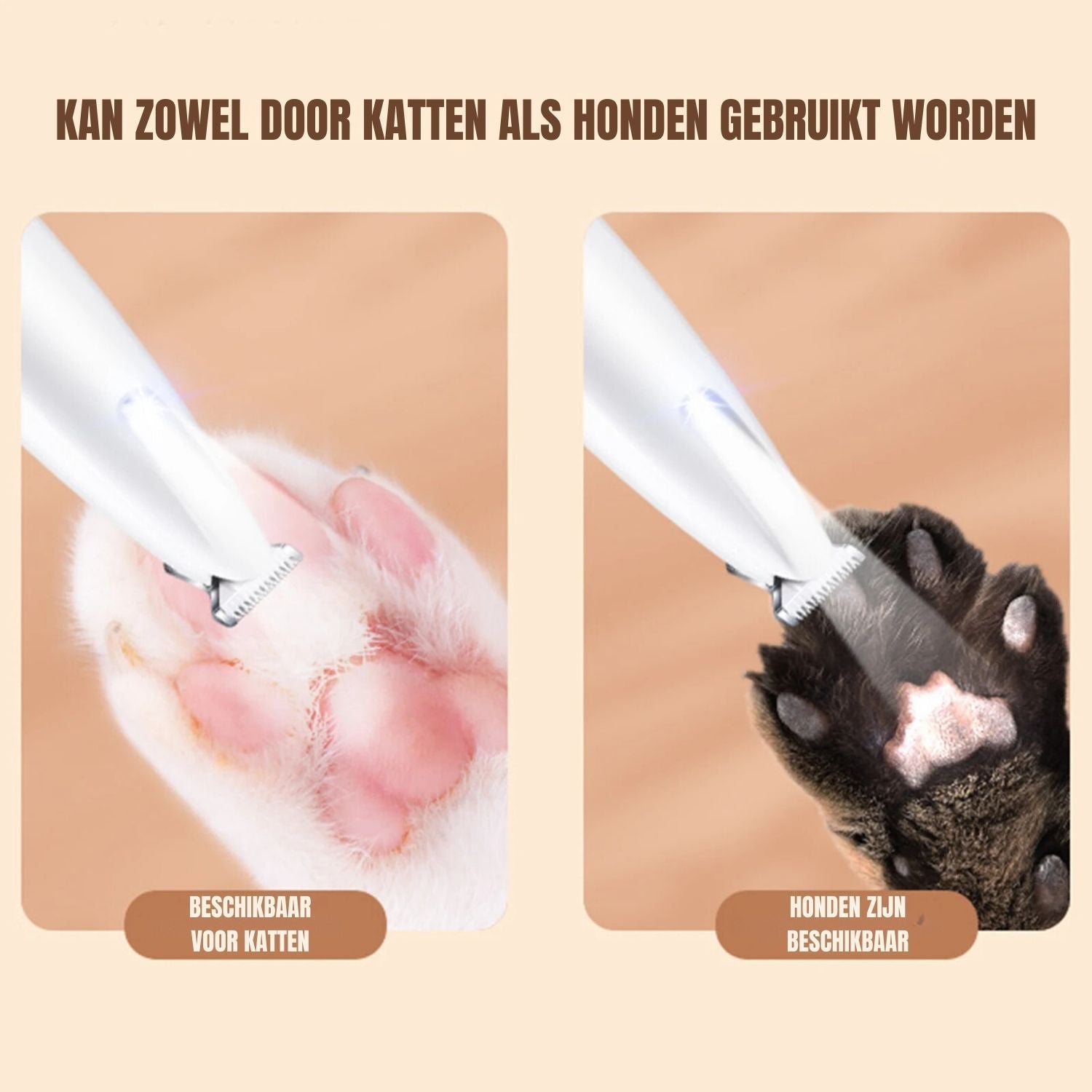 FurTrim - Trimmer voor katten- en hondenpoten