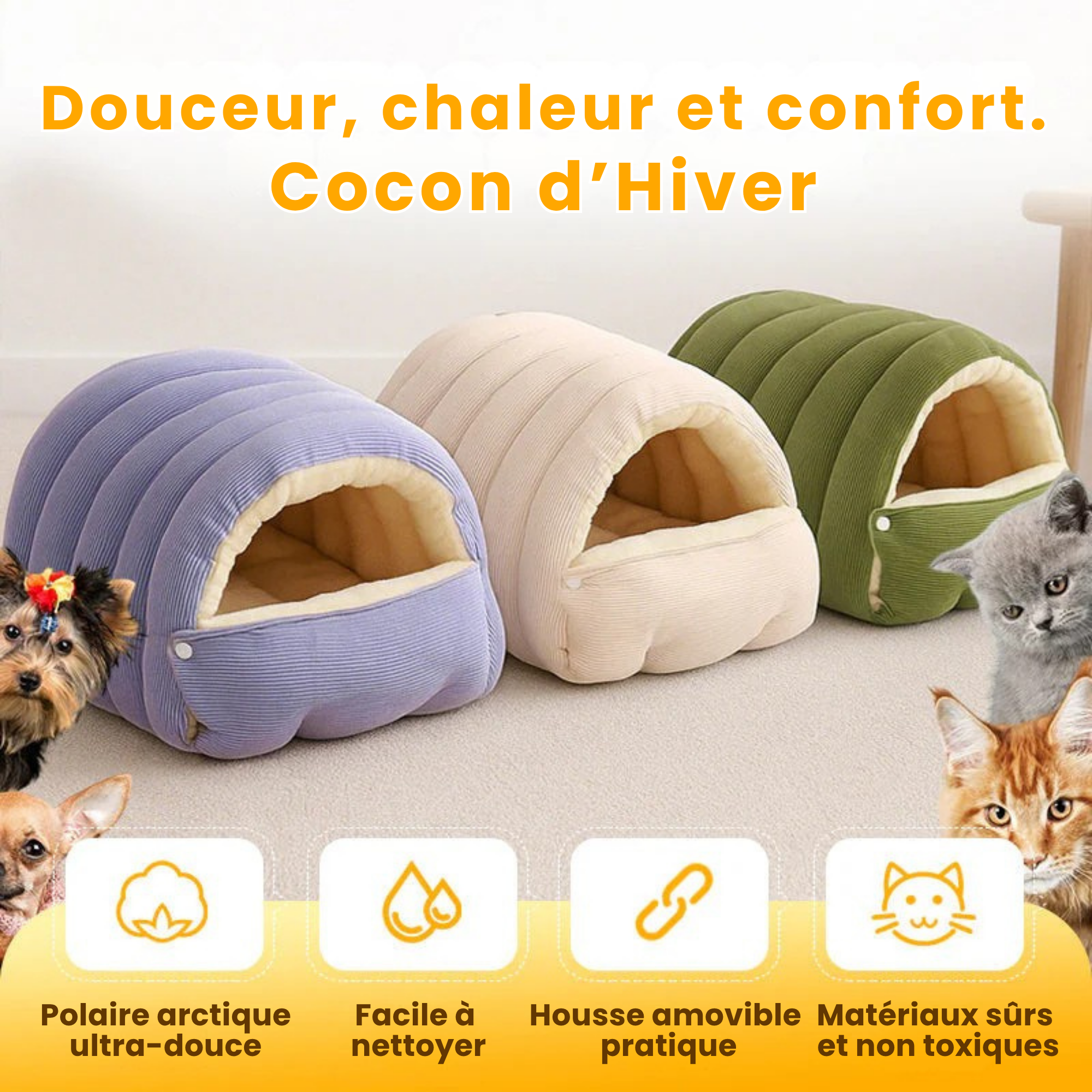 PawCozy | CutyPet Winterjas Cozy Zachte Dierenbed