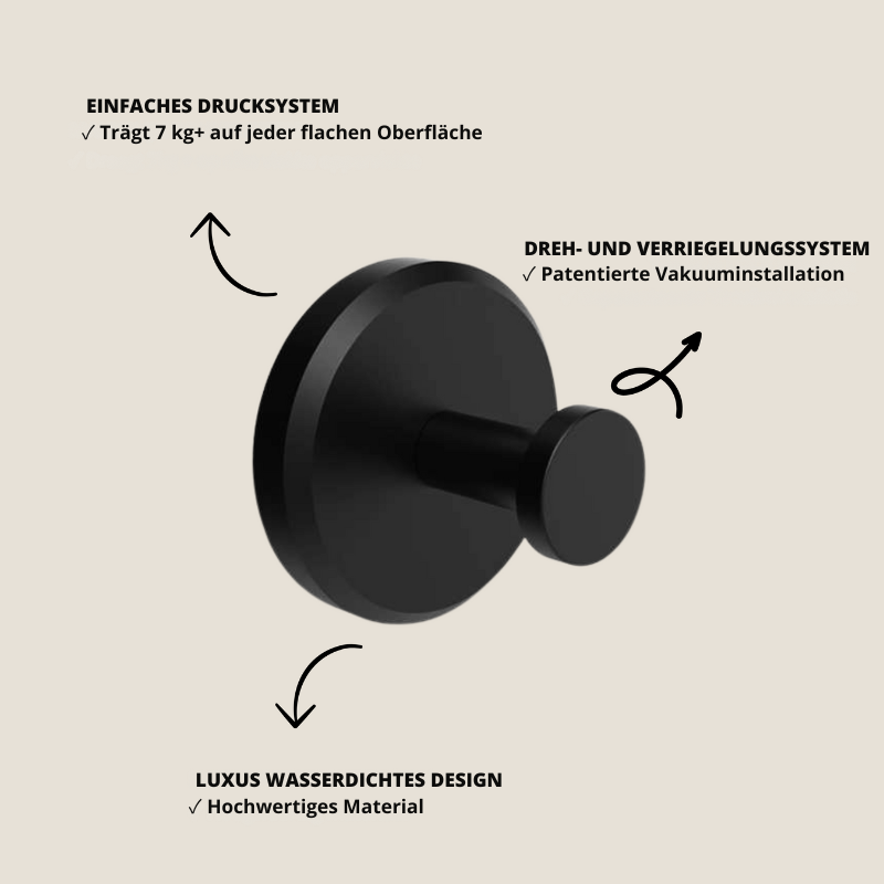 LuxuraGrip Zuignappen Zonder Boren | Innovatieve zuignappen voor een sterke en veilige bevestiging zonder schade aan muren